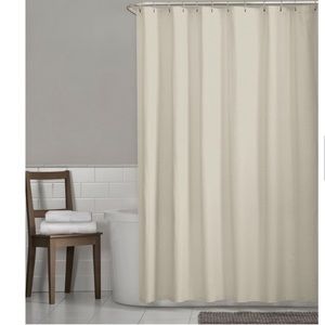 Taupe Waffle Fabric Shower Curtain